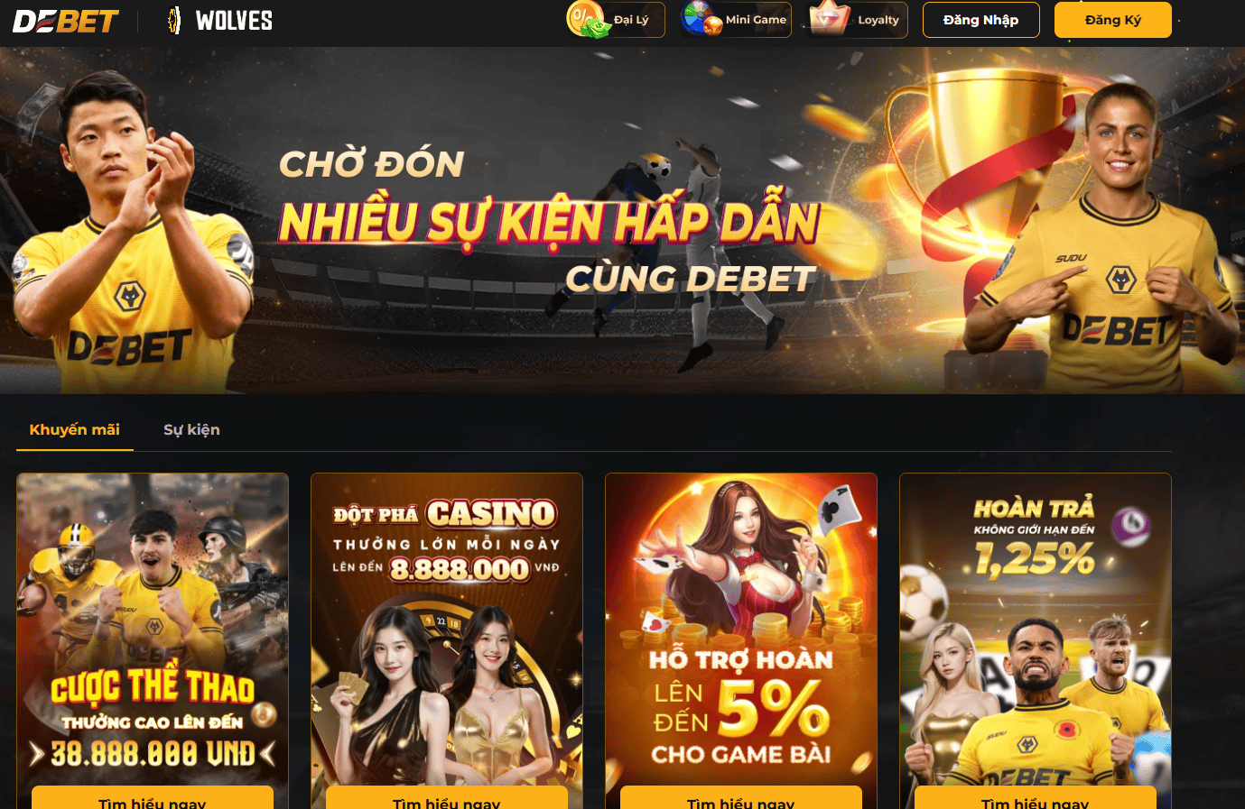 DEBET - Sân Chơi Lý Tưởng, Nhận Nhiều Thưởng Lớn Cực Sốc 3 Khuyến mãi tri ân